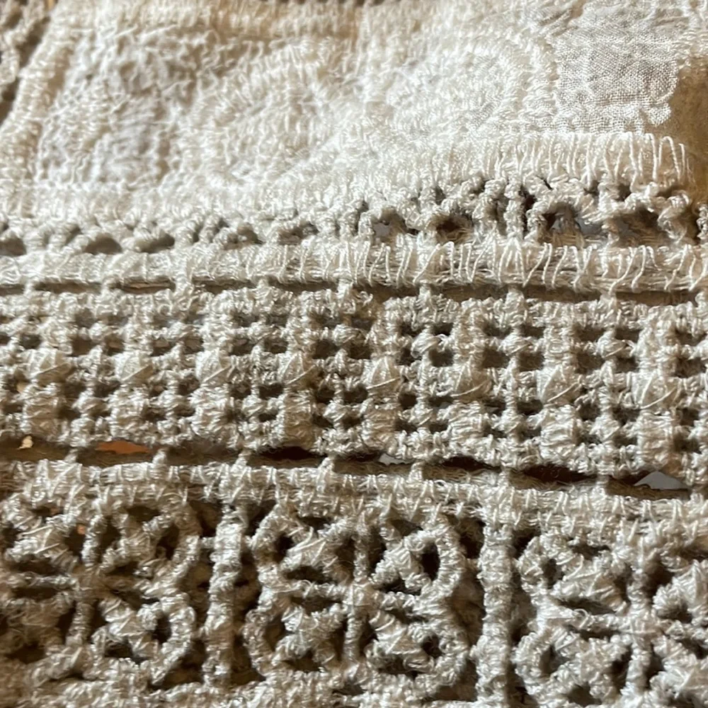 Democracy woven and crocheted beige top - Picture 5 of 6